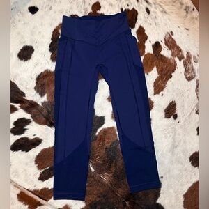 Lululemon All the right places crop in regatta blue